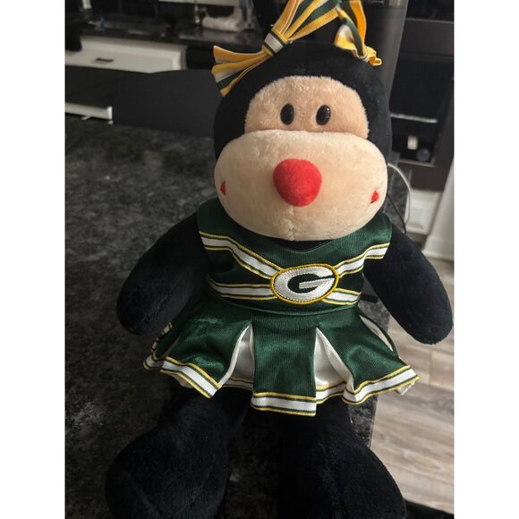 Build-A-Bear Ladybug Plush W/ NFL Green Bay Packers Cheerleader Outfit & Bow 16” - Picture 12 of 16